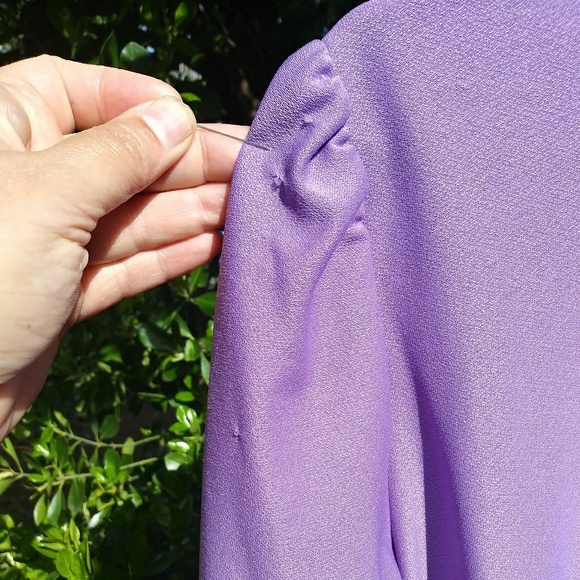 Vintage 1970s Lavender Romantic Folklore Dress - Picture 3 of 8